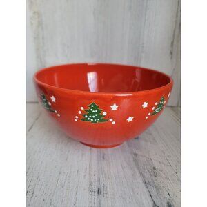 Vintage Waechtersbach large mixing bowls red xmas tree kitchen baking